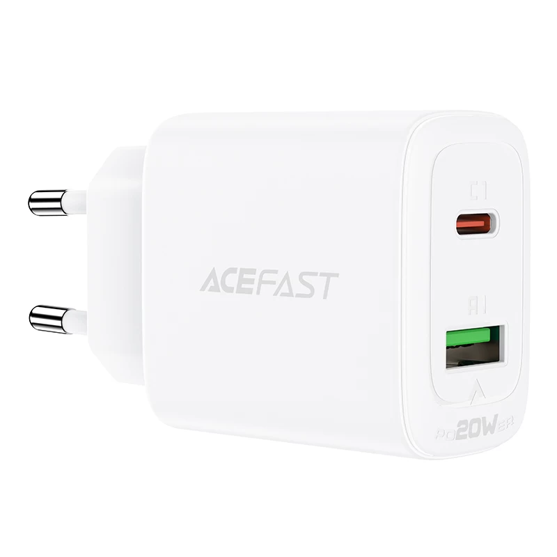Usb-c Ir Usb 20 W Tinklo įkroviklis Pps Pd Qc 3.0 Afc Fcp Baltas