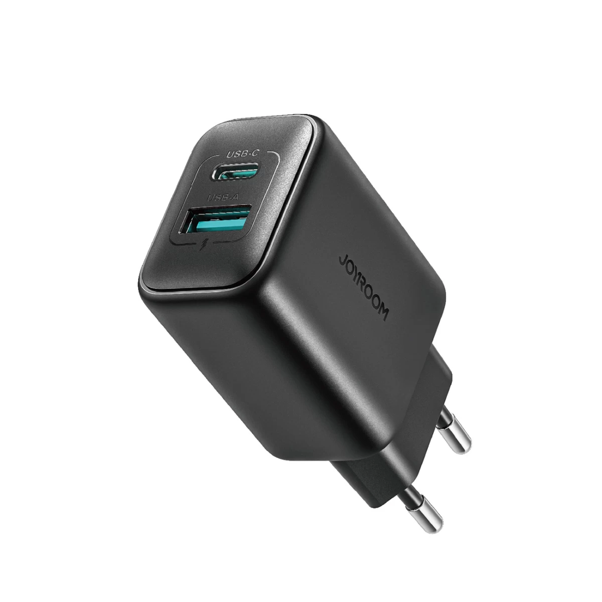 Usb-c Ir Usb-a Tinklo įkroviklis 25w Sfc Pps Pd - Juodas