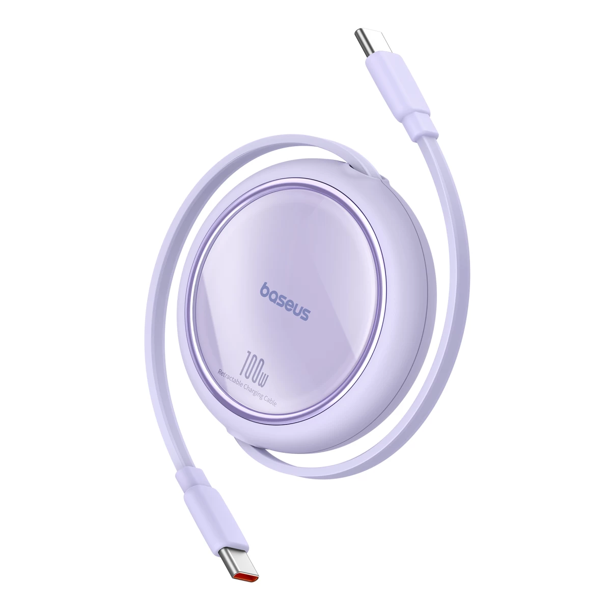 Usb-c Ištraukiamas Kabelis 100w Free2draw Mini 1 M Violetinės Spalvos