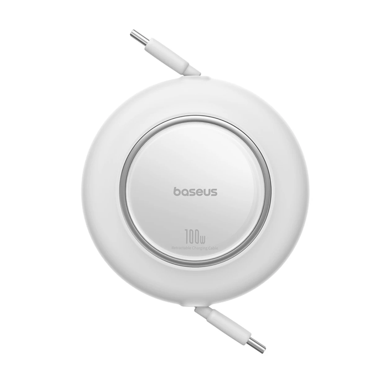 Usb-c Ištraukiamasis Kabelis 100w 2 M - Baltas