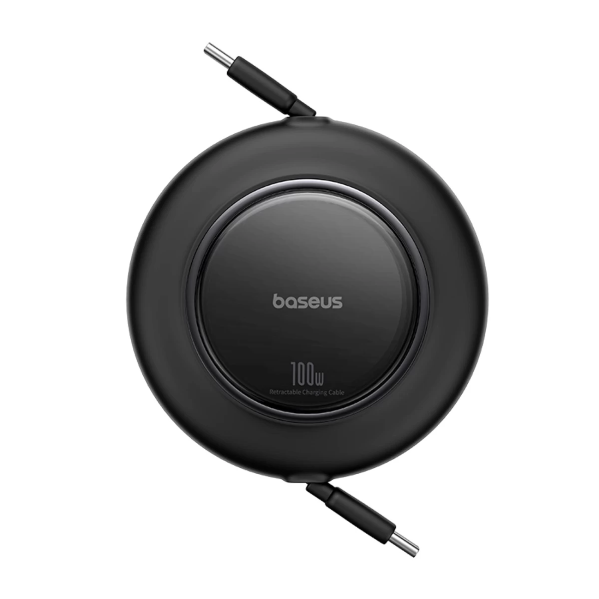 Usb-c Ištraukiamasis Kabelis 100w 2 M - Juodas