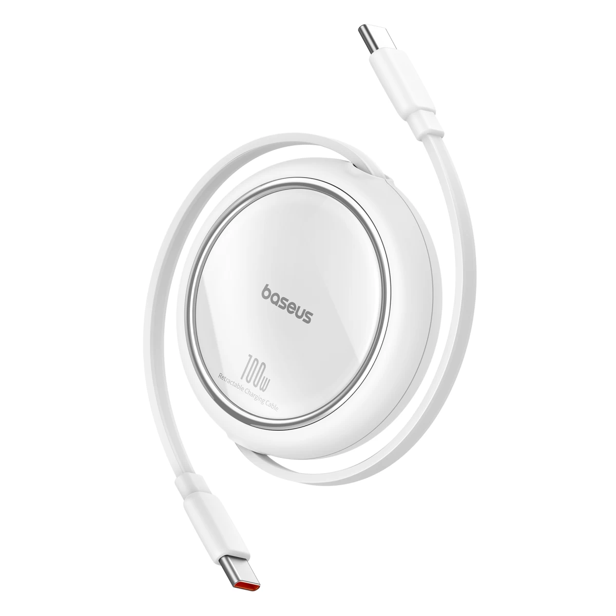 Usb-c Ištraukiamasis Kabelis 100w Free2draw Mini 1 M, Baltas