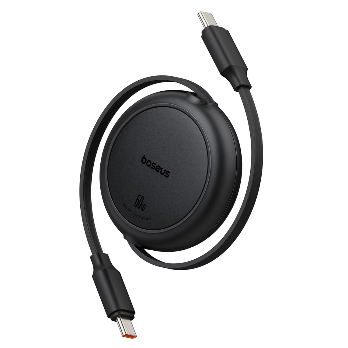 Usb-c Ištraukiamasis Kabelis Free2pull 60w 1 M - Juodas