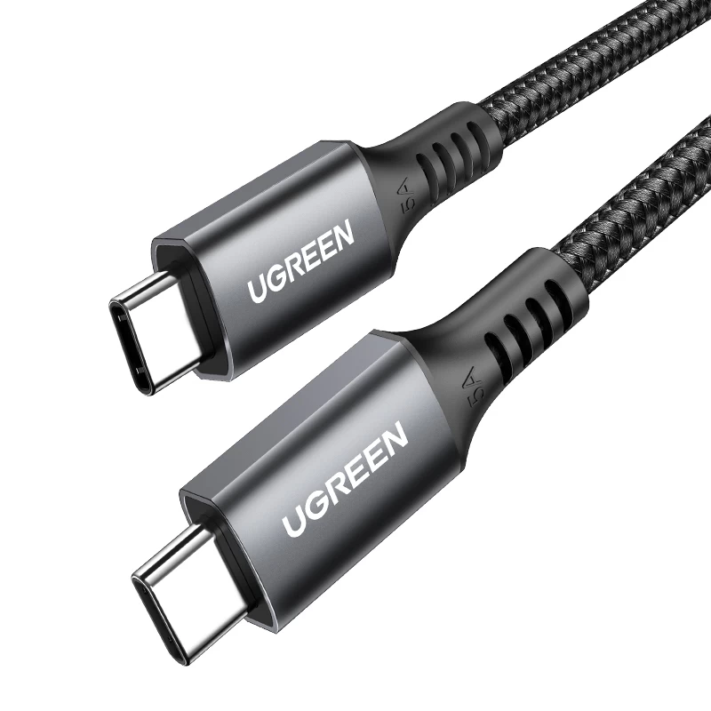 Usb-c Kabelis 100w 5a Pd 480mbps 3 M Pilkas