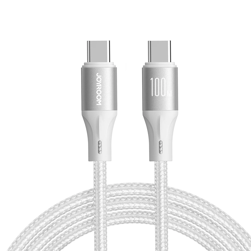 Usb-c Kabelis 100w Light-speed Series 1,2 M Baltas