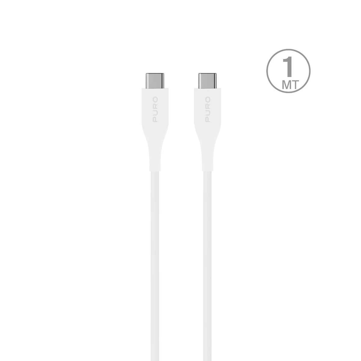 Usb-c Kabelis 2a 1 M - Baltas
