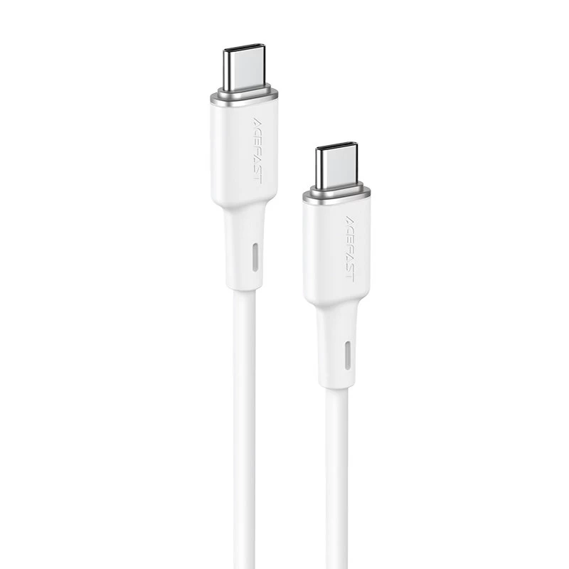 Usb-c Kabelis 60w 20v 3a 1,2 M Baltas