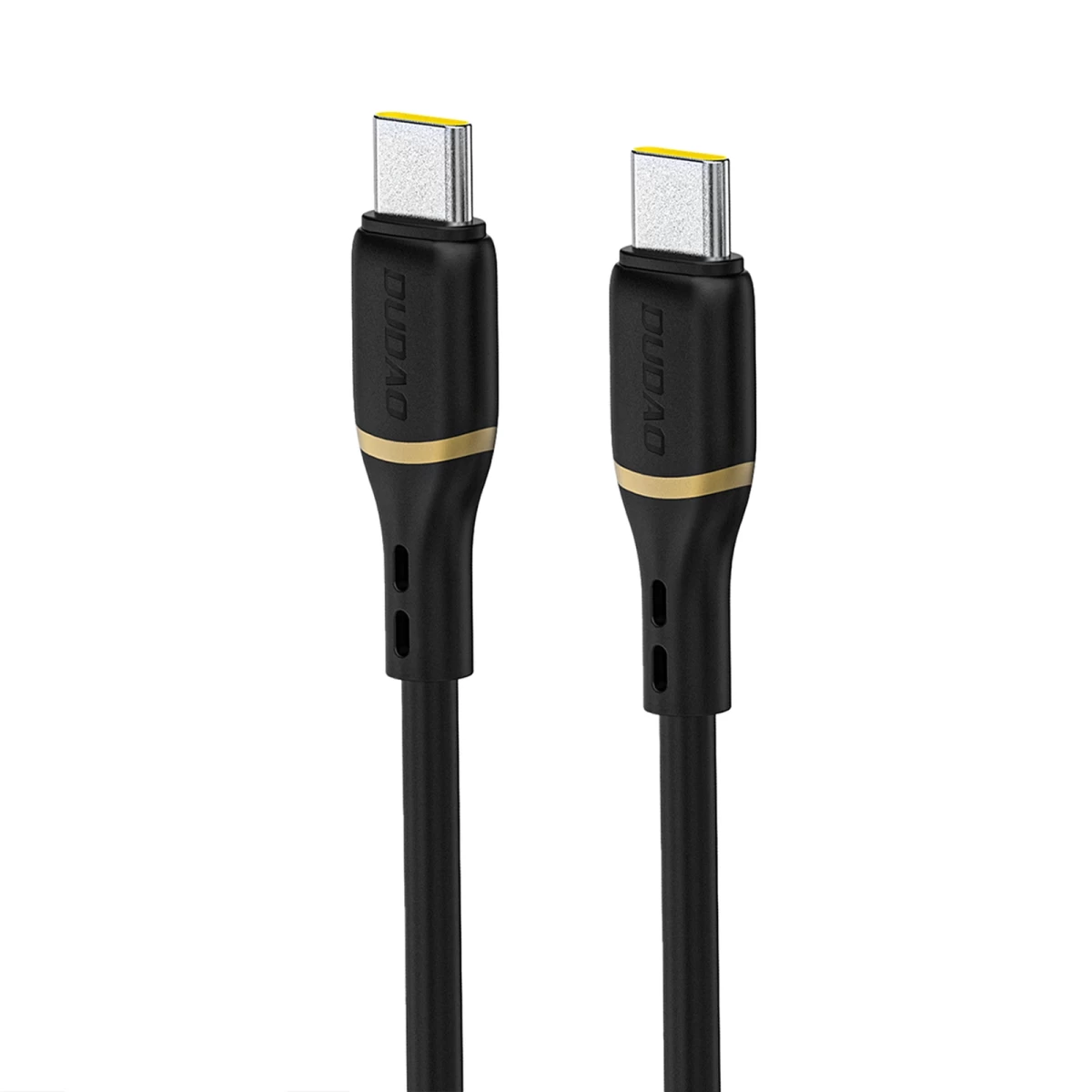 Usb-c Kabelis Su Silikonine Apyranke L25c 60w 1 M - Juodas