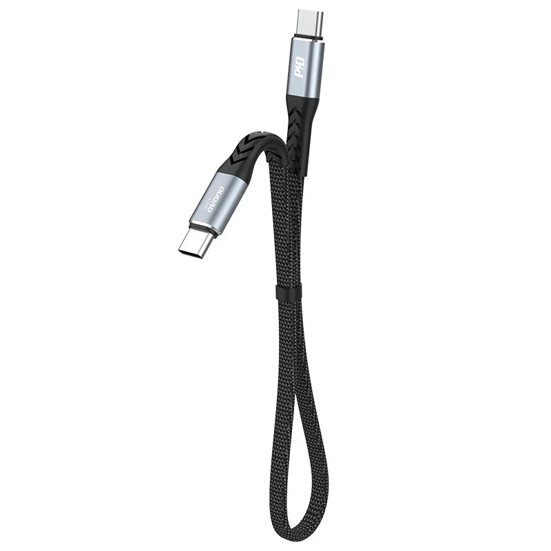 Usb-c Plokščias Kabelis - Usb-c L10c Pd 100w 23cm Juodas