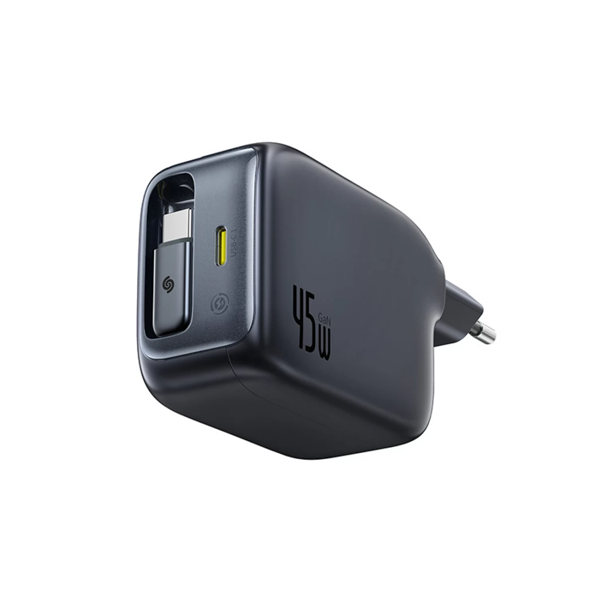 Usb-c Tinklo įkroviklis Su Ištraukiamu Usb-c Kabeliu enercore Cj11 45w - Juodas