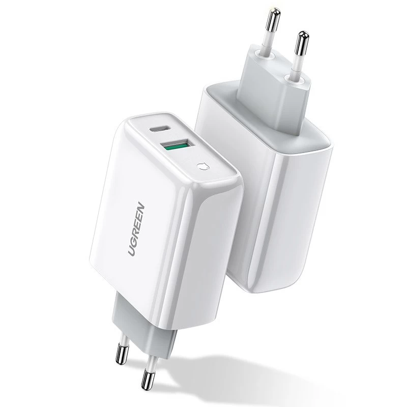 Usb-c + Usb 36w Quick Charge 4.0 Power Delivery Baltas