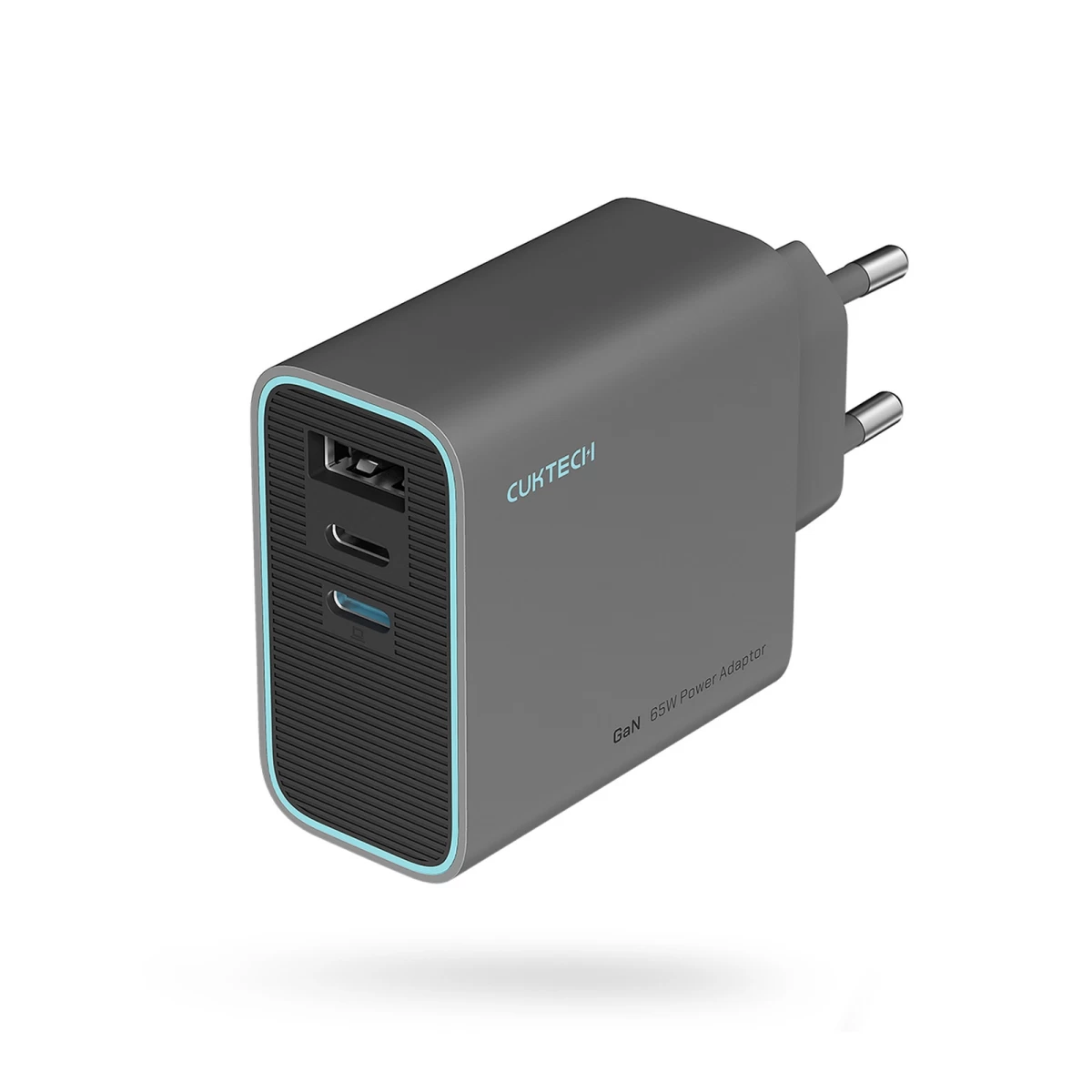 Usb-c Usb-a Gan 65 W Tinklo įkroviklis - Pilkas