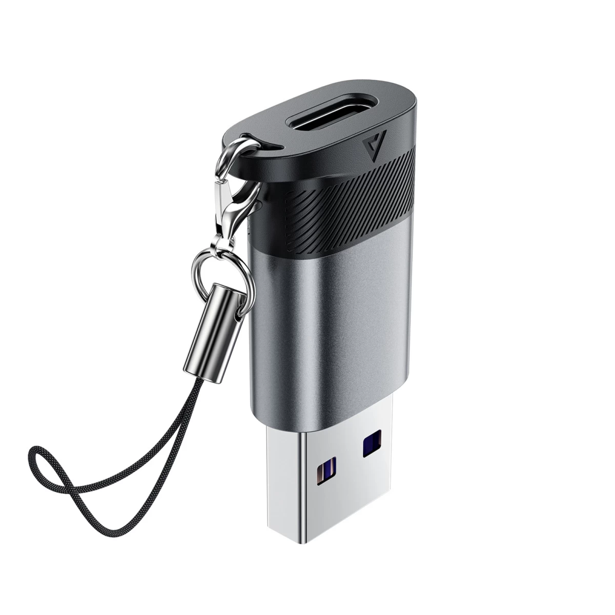 Usb-c – Usb-a Jungties Adapteris – Pilkos Spalvos
