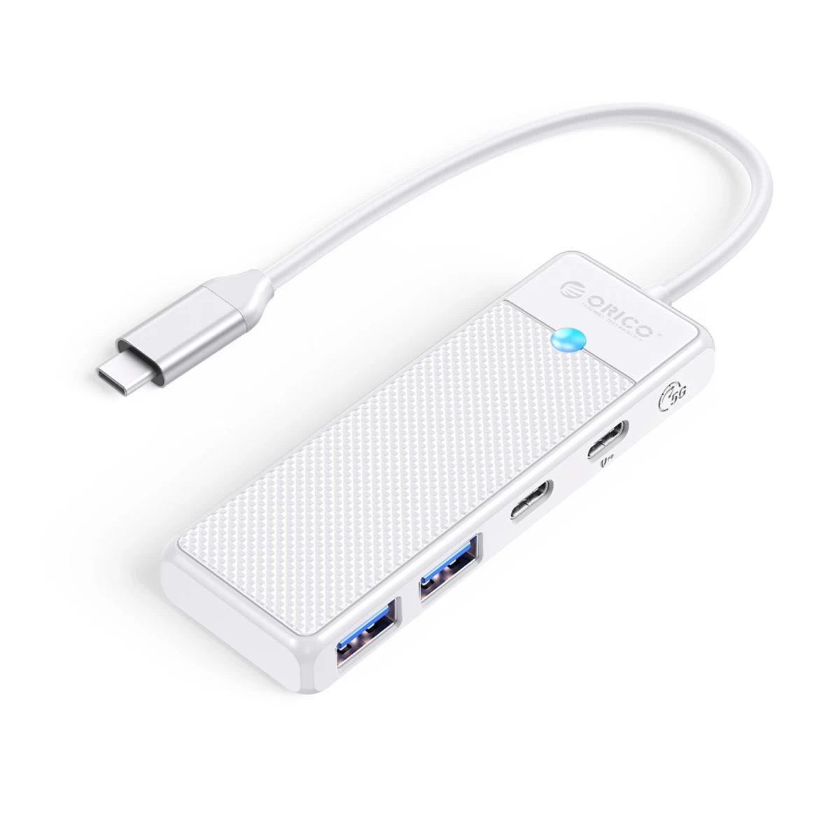 Usb-c – Usb-a Usb-c Adapteris Su Usb-c Pd 100 W įkrovimu, 0,15 M – Baltas