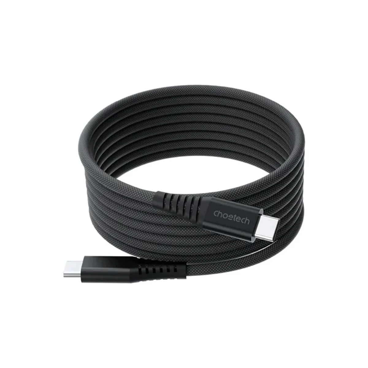 Usb-c-usb-c Kabelis Su Magnetiniu Organizatoriumi Pd 3.1 240w 1,8 M - Juodas