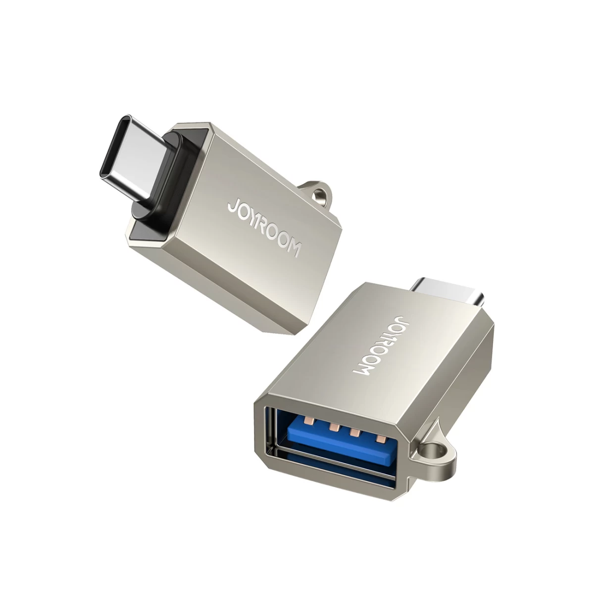 Usb-c (vyriškas) - Usb-a (moteriškas) Adapteris Su Kilpa - Sidabrinis Usb-c (vyriškas) - Usb-a (moteriškas) Adapteris Su Kilpa - Sidabrinis