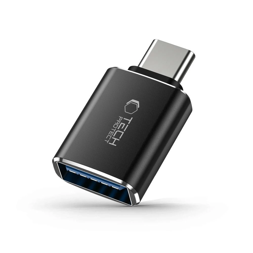 Usb-c (vyriškas) - Usb-a (moteriškas) Otg Adapteris - Juodas