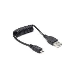 USB Cable AM-Micro 2.0   20-60cm (coiled)