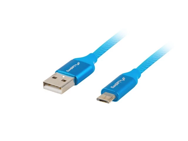 USB cable micro BM - AM 2.0 1.8m blue QC 3.0
