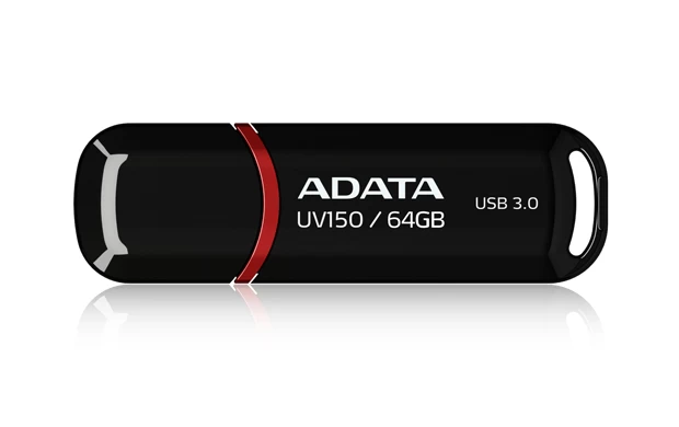 USB flash drive ADATA UV150 AUV150-64G-RBK (64GB; USB 3.0; black color)