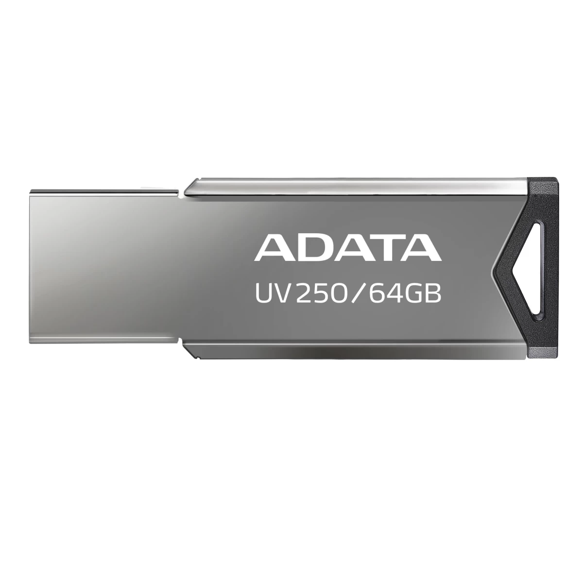 USB flash drive ADATA UV250 AUV250-64G-RBK (64GB; USB 2.0; silver color)