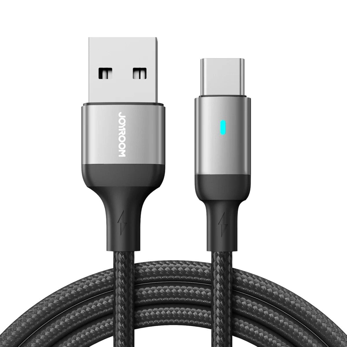 Usb Ir Usb-c Greitojo įkrovimo Laidas A10 Serijos 3a 1,2 M Juodas