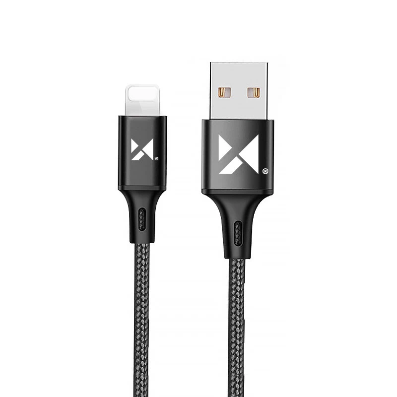 Usb Kabelis Iphone Lightning 2.4a 1m Juodas