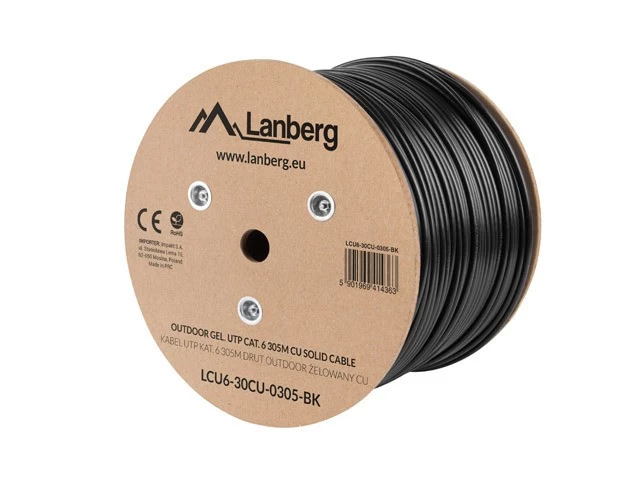 UTP Solid Cable Cat.6   305m CU outdoor gel