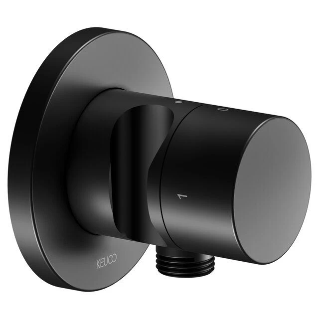 Uždarymo ventilis KEUCO IXMO su žarnos jungtimi, juodas matinis 59557370201