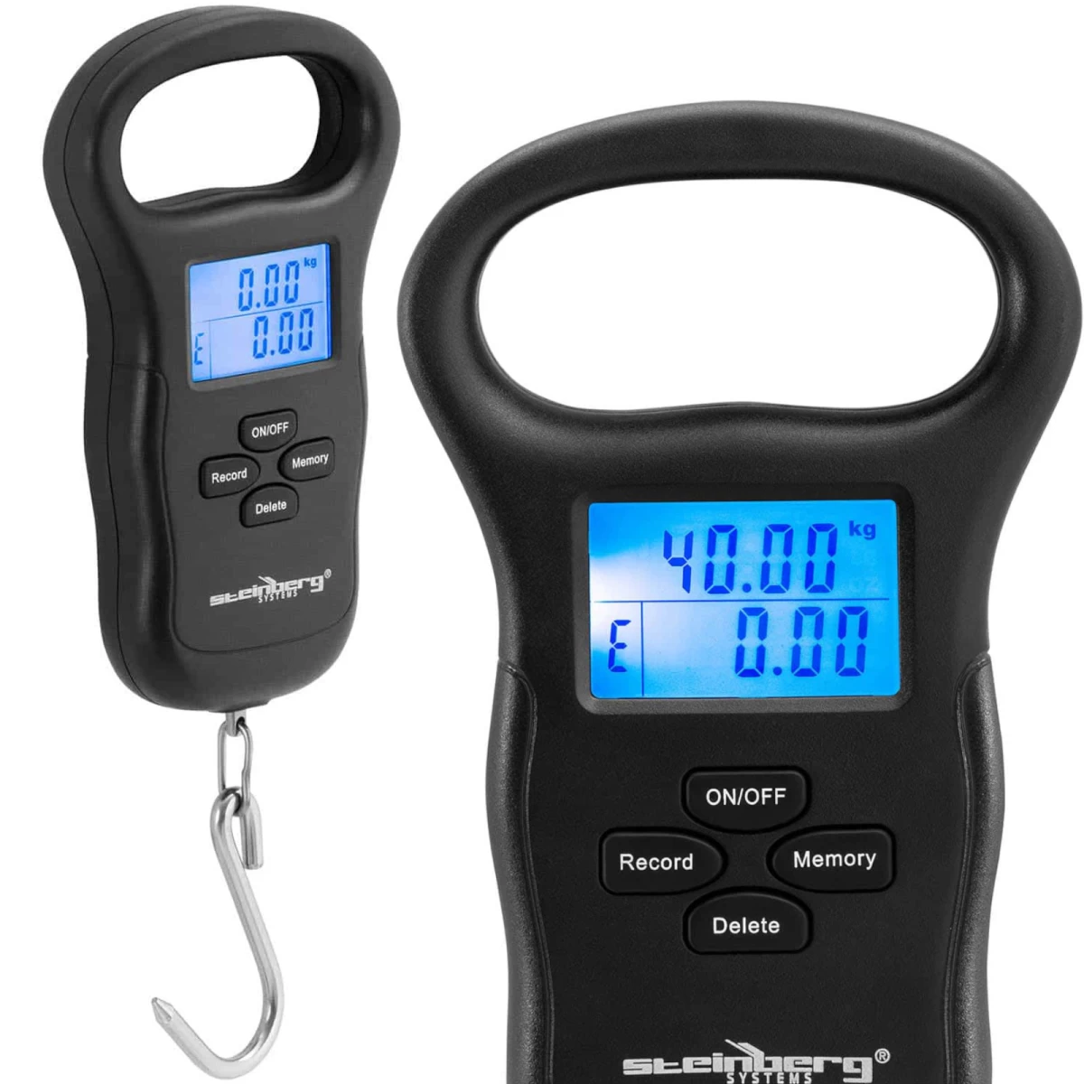 Užkabinamos žvejybinio Bagažo Svarstyklės Su Rankena Iki 40 Kg / 10 G Užkabinamos žvejybinio Bagažo Svarstyklės Su Rankena Iki 40 Kg / 10 G