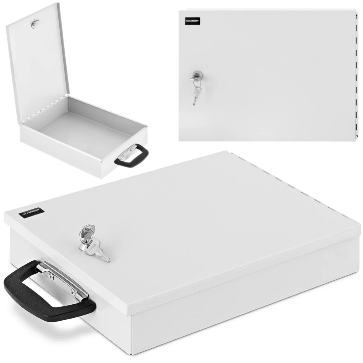Užrakinamas Metalinis Seifas Dokumentams 355 X 255 X 70 Mm Din A4