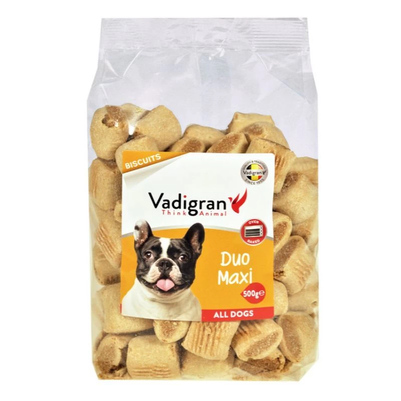 VADIGRAN Duo Maxi sausainiai pagalvėlės šunims 500g, 13384