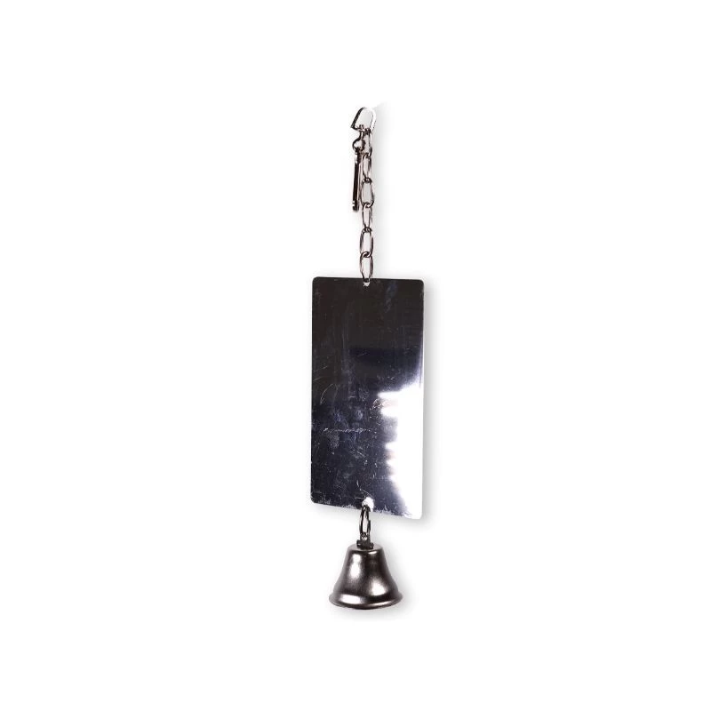 VADIGRAN Mirror Metal + Bell žaislas paukščiams 9x36cm, 14823