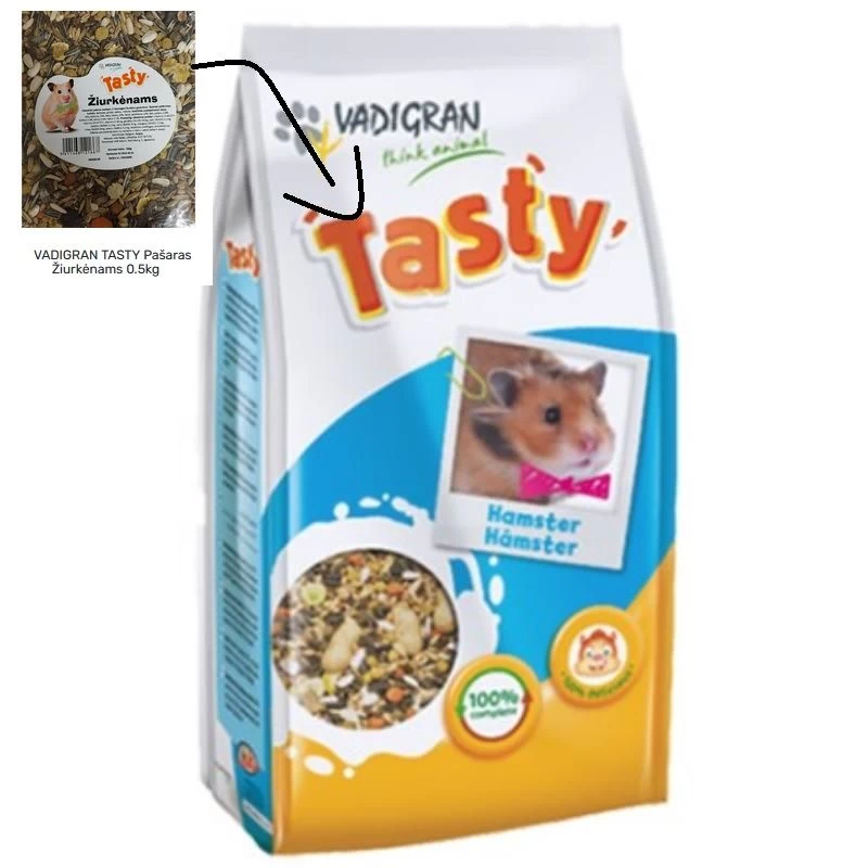 VADIGRAN TASTY pašaras žiurkėnams 0.8kg, 380010