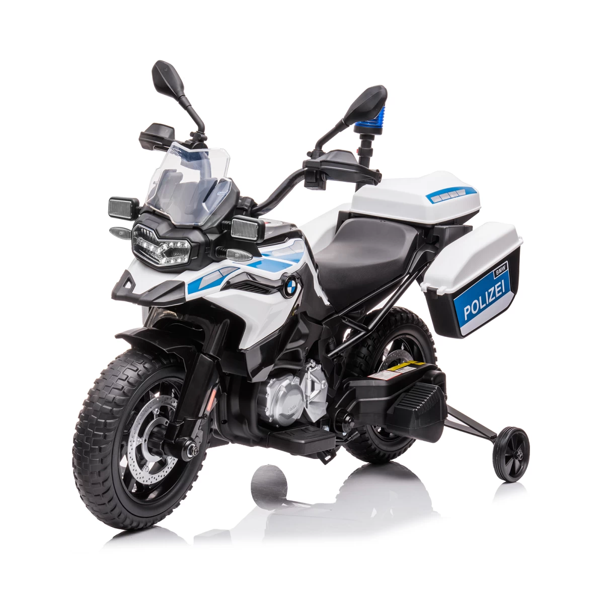 Vaikiškas elektrinis policijos motociklas HATIS BMW F850 GS