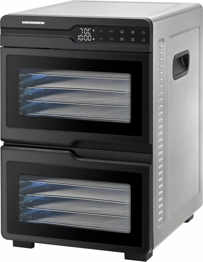 Vaisių ir daržovių džiovintuvas 1000-1200W HFD-KDDB1200BKSS HEINNER