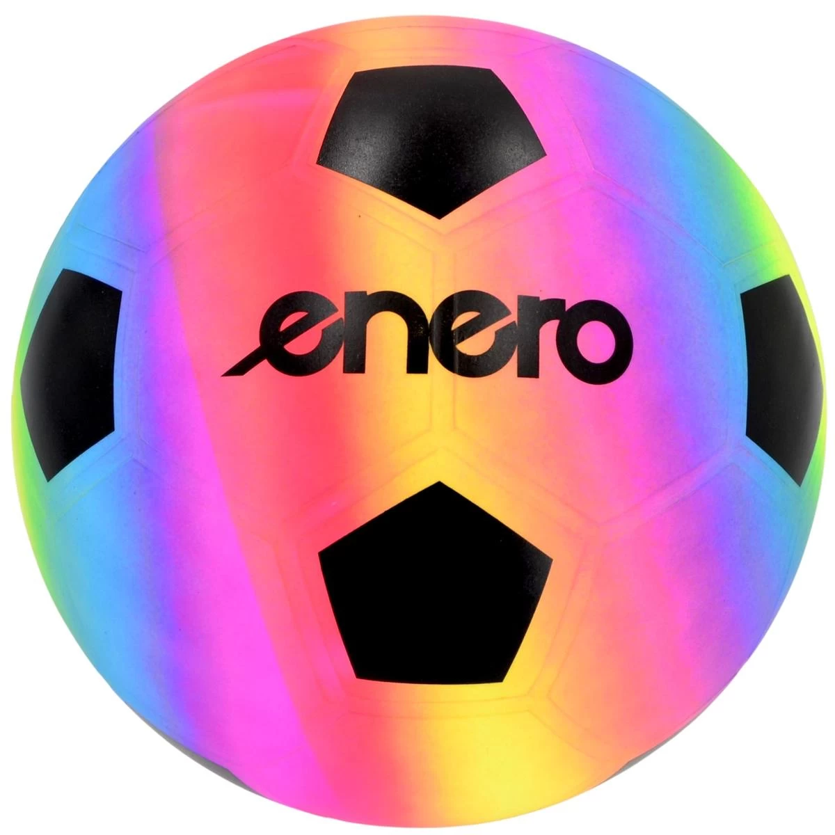 Vaivorykštinis Vinilinis Futbolo Kamuolys 23cm 200g Enero