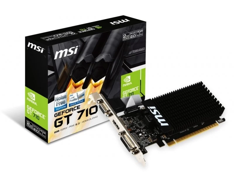 Vaizdo Plokštė Msi Geforce Gt 710 2 Gb Ddr3 (gt 710 2gd3h Lp X 5)