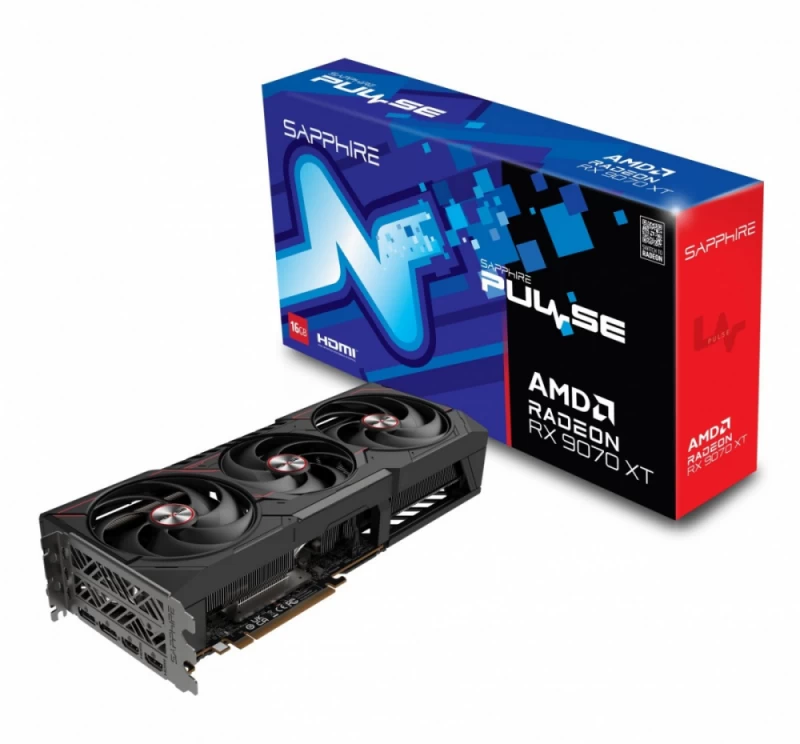 Vaizdo Plokštė Sapphire Radeon Rx 9070 Xt Pulse 16 Gb Gddr6 (11348-03-20g)