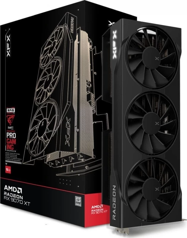 Vaizdo Plokštė Xfx Quicksilver Rx 9070xt Mag. Air 16gb (97tmaqkb9)