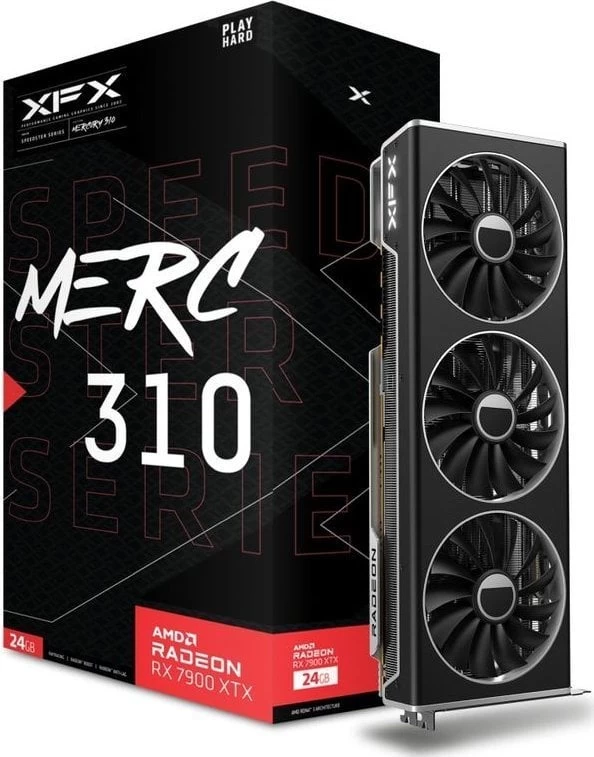 Vaizdo Plokštė xfx Radeon Rx 7900 Xtx Speedster Merc 310 Black Edition 24gb Gddr6 (rx-79xmercb9) Vaizdo Plokštė xfx Radeon Rx 7900 Xtx Speedster Merc 310 Black Edition 24gb Gddr6 (rx-79xmercb9)