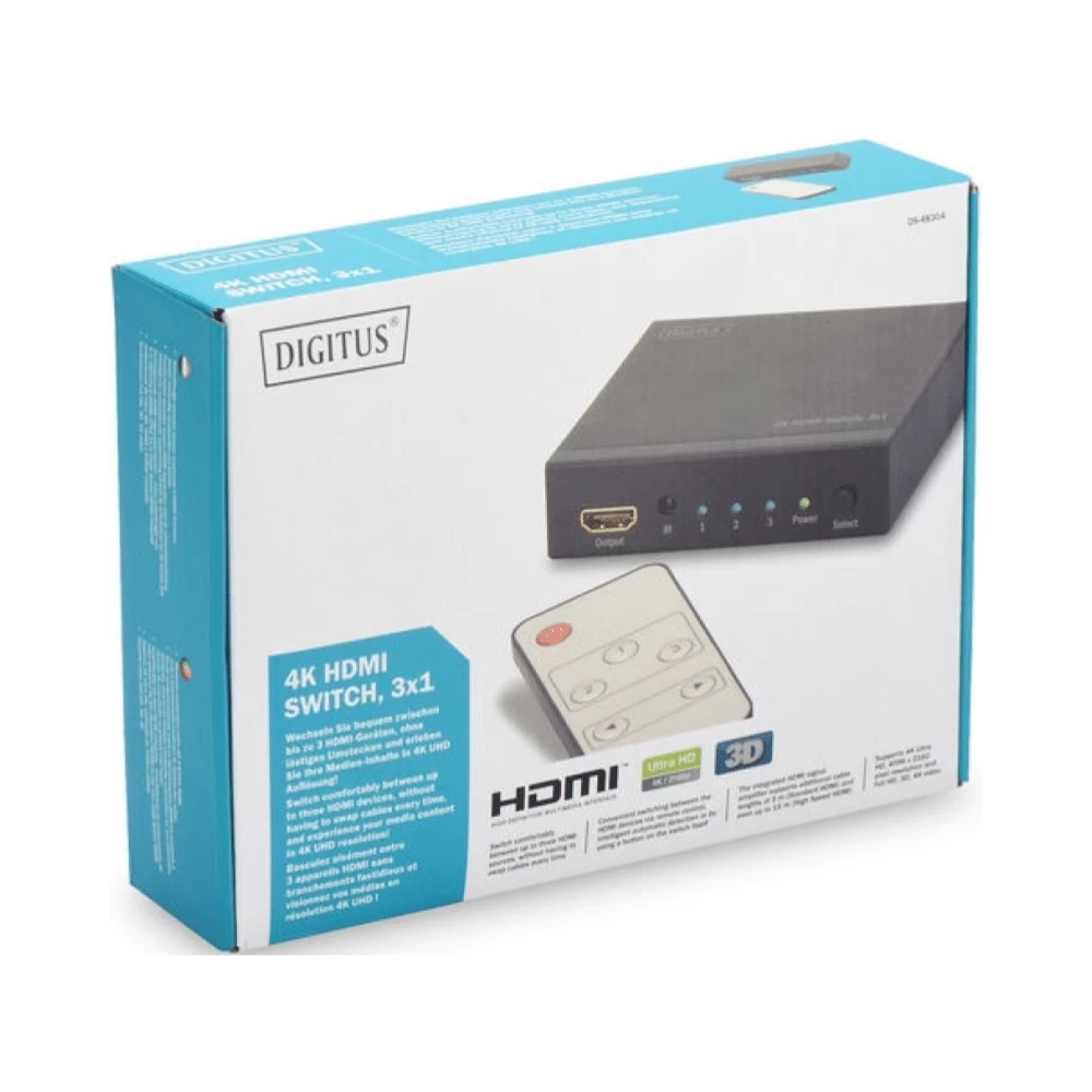 Vaizdo signalo daliklis Digitus DS-48304 (Ekspozicinė prekė)
