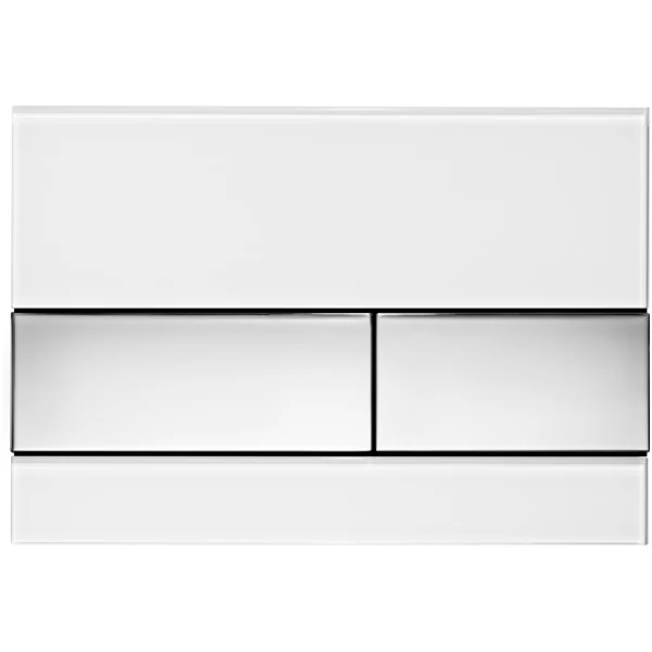 Vandens nuleidimo klavišas TECEsquare, baltas/chromas 9240802