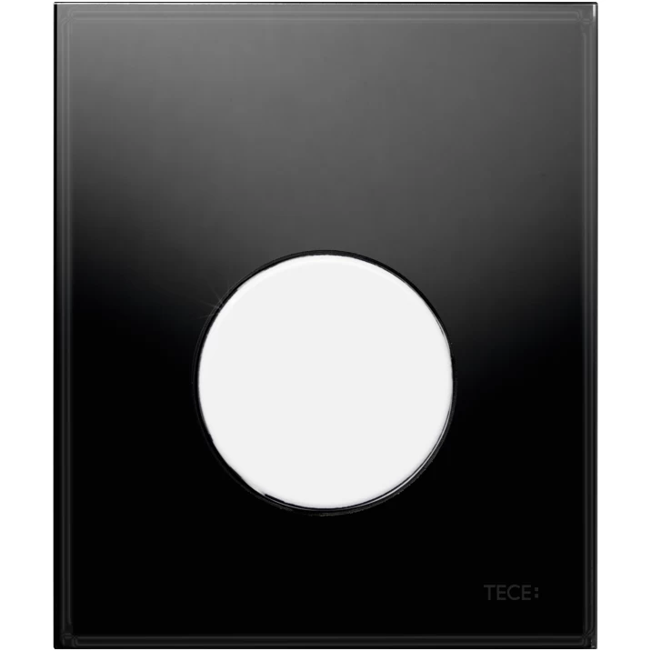 Vandens nuleidimo plokštelė stikliniu paviršiumi TECEloop, juoda/balta 9242654
