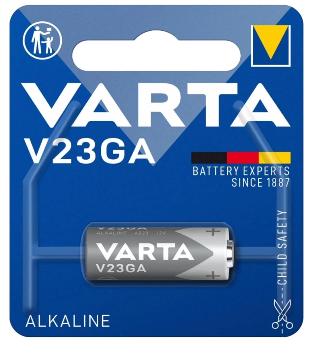 Varta, šarminė Baterija V23ga Specialist, 1 Vnt. (vokietijos Produkta).