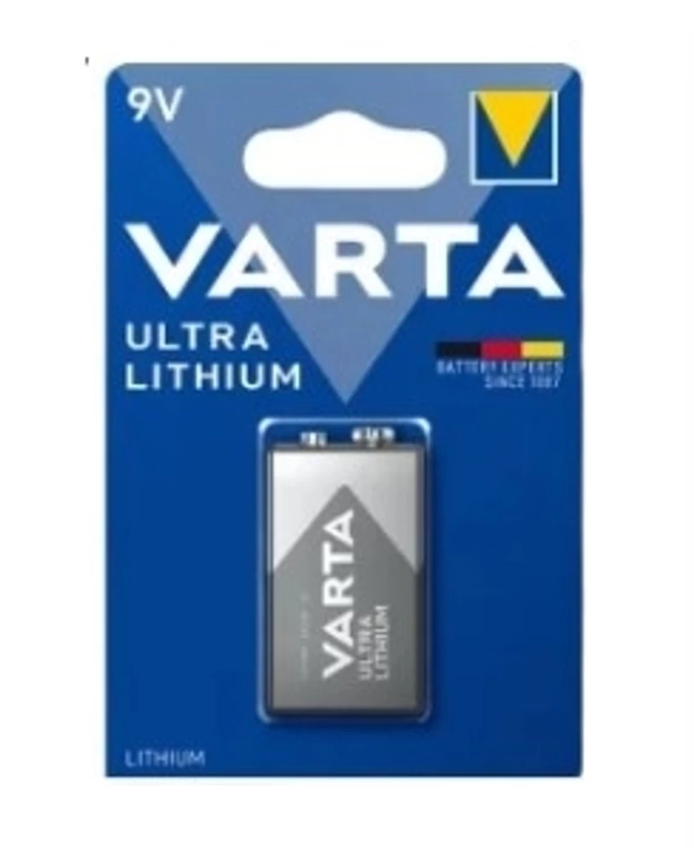 Varta, Ultra Lithium 9v Baterija, 1 Vnt. (vokietijos Produktas).