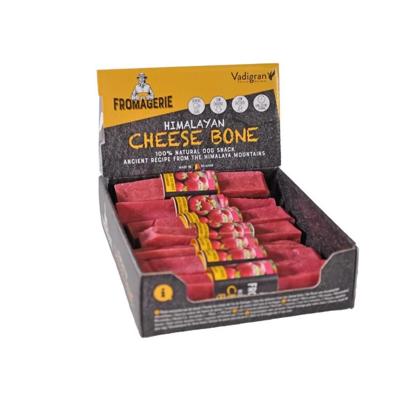 VDG Cheese Bone Strawberry sūrio kaulai S 2vnt (16), 19949