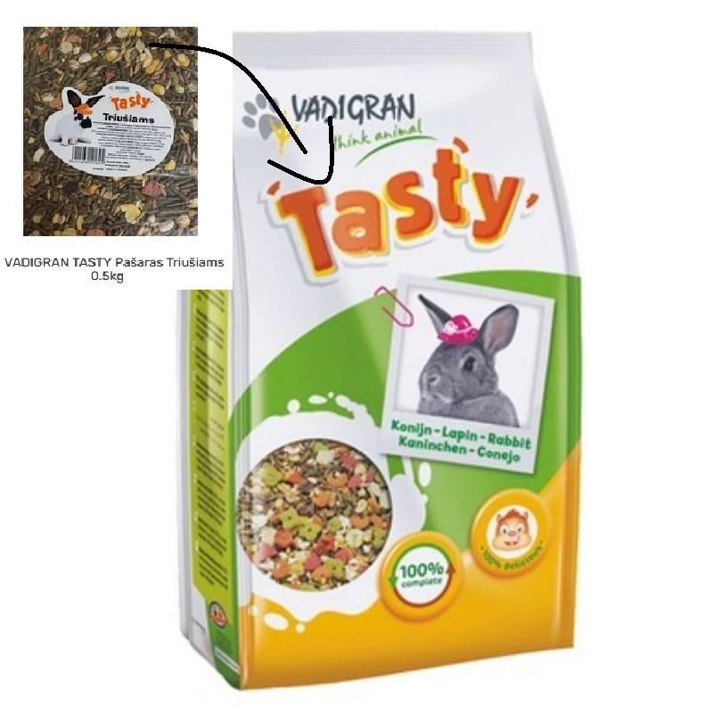 VDG Tasty Rabbit pašaras triušiams 2.25kg (6), 377020