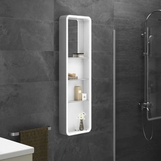 Veidrodinė spintelė su apšvietimu Focco Mia Column 35x120 cm