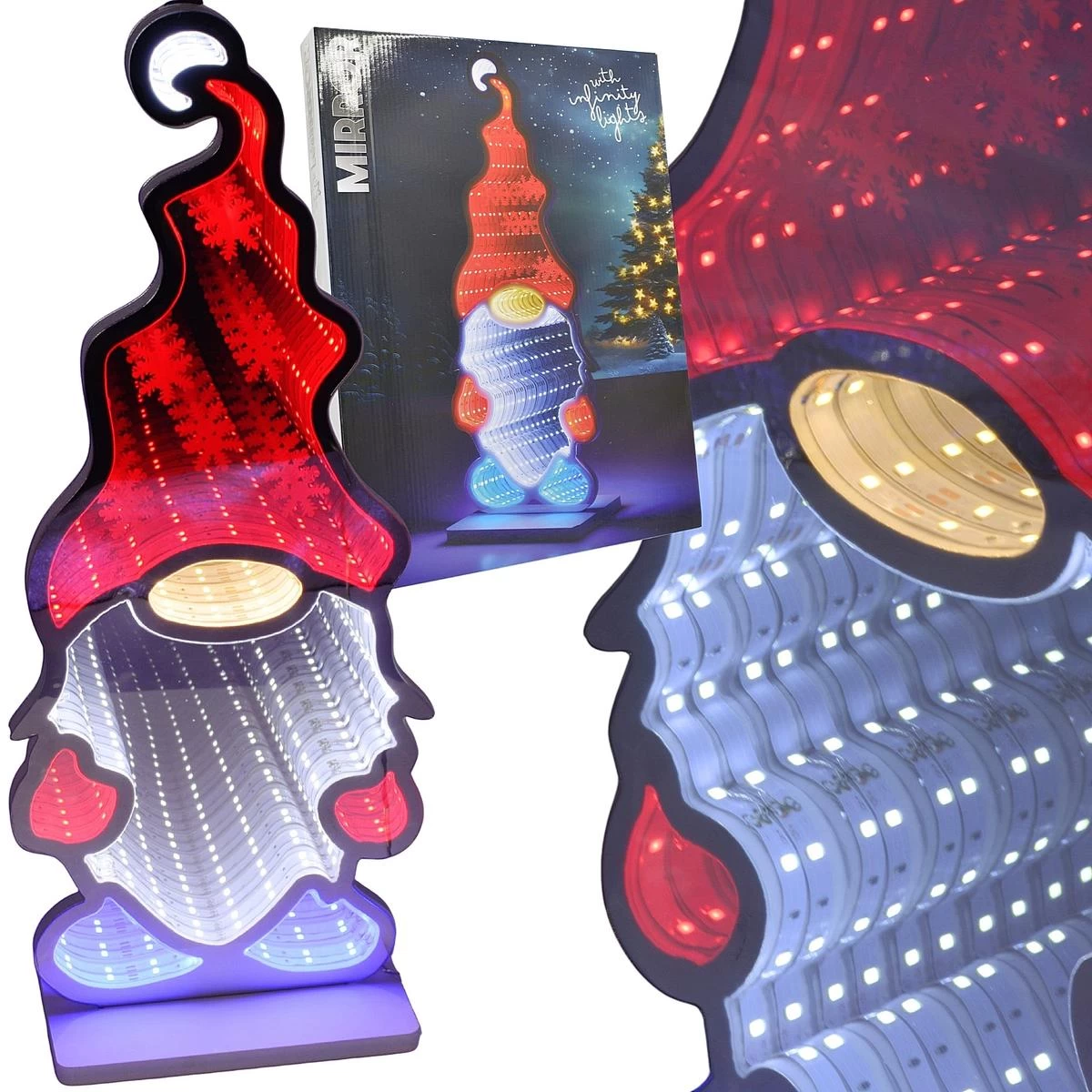 Veidrodžio Dekoracija Su Led Diodėmis, „infinity Mirror“ Efektas, Krasnal